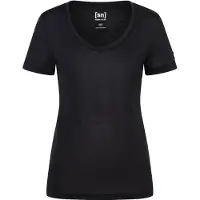 Super.natural Women's Sierra 140 V Neck Maglia merino Donna (S, nero)
