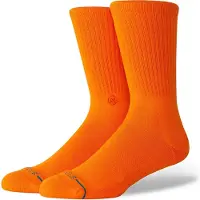 Stance Icon Calze casual Uomo (38-42, arancione)