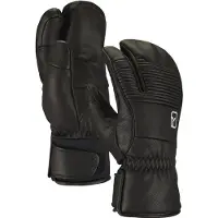 Ortovox Full Leather 3 Finger Glove Guanti Uomo (XS, nero)