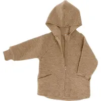 Engel Baby Hooded Zip-Up Jacket Giacca di lana Bambini (74/80, beige)