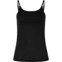 Super.natural Women's Cosy Top Intimo lana merinos Donna (L, nero)