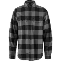 Fjällräven Övik Heavy Flannel Shirt Camicia Uomo (XXL, grigio/nero)