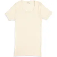 Engel Women's Undershirt S/S Intimo lana merinos Donna (42/44, bianco/grigio)