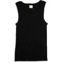 Engel Tank Top Intimo lana merinos Uomo (50/52, nero)