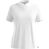 Odlo Women's Cubic Light Polo Shirt S/S Maglia polo Donna (S, bianco)