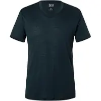 Super.natural Sierra 140 V Neck T-shirt Uomo (L, nero/blu)