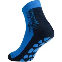 TROLLKIDS Kid's Anti Slip Socks Pantofole Bambini (23-26, blu)