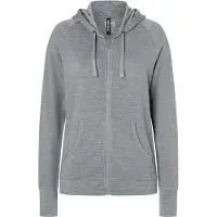 Super.natural Women's Everyday Zip Hoodie Felpa con cappuccio Donna (L, grigio)