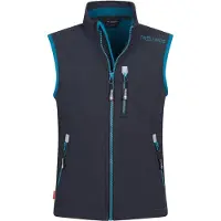 TROLLKIDS Kid's Trollfjord Vest Gilet softshell Bambini (116, blu)
