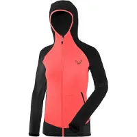 Dynafit Women's Transalper Light Polartec Hoody Giacca in pile Donna (38, rosso/nero)