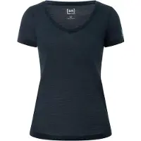 Super.natural Women's Sierra 140 V Neck Maglia merino Donna (L, blu)