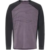 Vaude Moab L/S Pro Shirt Maglietta da ciclismo Uomo (M, lilla/grigio)