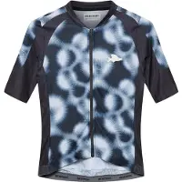 CafÉ Du Cycliste Angeline Maglietta da ciclismo Uomo (L, grigio/blu)