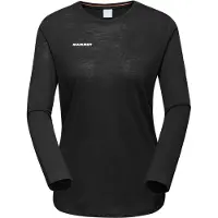 Mammut Women's Tree Wool Firstlayer Longsleeve Maglia merino Donna (L, nero)