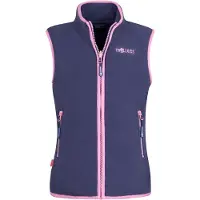 TROLLKIDS Kid's Arendal Vest Gilet in pile Bambini (110, blu)