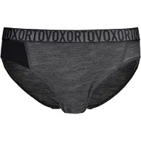 Ortovox Women's 150 Essential Bikini Intimo lana merinos Donna (XS, grigio/nero)