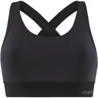Craft Women's Training Bra Padded Reggiseno sportivo Donna (XS, nero)