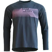 Zimtstern Spunz Shirt L/S Maglietta da ciclismo Uomo (L, blu)