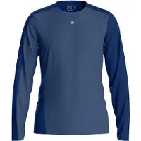 Ortovox 120 Cool Tec Fast Upward L/S Maglia merino Uomo (L, blu)
