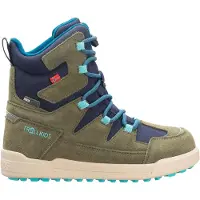 TROLLKIDS Boots da neve 'Finnmark' blu / cachi