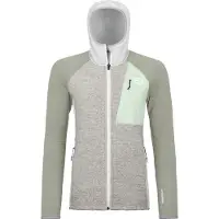 Ortovox Women's Fleece Grid Plus Classic Knit Hoody Giacca in pile Donna (S, grigio)