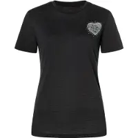 Super.natural Women's Little Heartwood Tee Maglia merino Donna (XS, nero)