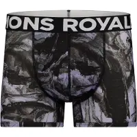 Mons Royale Hold 'em Shorty Boxer Intimo lana merinos Uomo (S, nero/grigio)