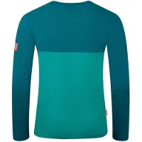 TROLLKIDS Kid's Bergen Longsleeve Maglia a manica lunga Bambini (104, turchese)