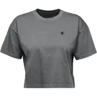 Black Diamond Women's Diamond Crop S/S Tee T-shirt Donna (M, grigio)