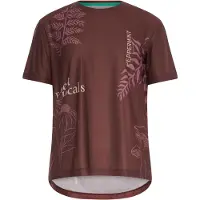 Peppermint Women's Trail Short Sleeve Jersey Maglietta da ciclismo Donna (S, marrone/rosso)