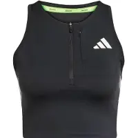 Adidas Women's Adizero Running Gel Pocket Crop Top Reggiseno sportivo Donna (L, nero)