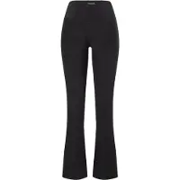 Mandala Women's Flared & Ribbed Pants Pantaloni da allenamento Donna (M, nero)