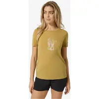 Super.natural Women's Flower Boots Tee Maglia merino Donna (XS, beige)