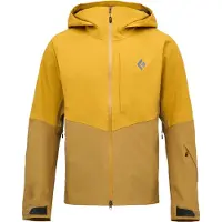 Black Diamond - Giacca impermeabile e traspirante - M Recon Stretch Shell Amber Flax in Nylon - Taglia M - Giallo