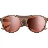 Smith - Occhiali da sole fotocromatici - Venture Matte Gold Dust ChromaPop Glacier Photochromic Rose Gold Mirror in Pelle - Marrone