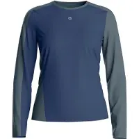 Ortovox Women's 120 Cool Tec Fast Upward L/S Maglia merino Donna (M, blu)