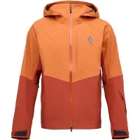 Black Diamond - Veste de ski de randonnée imperméable et respirante - M Recon Stretch Shell Saffron Burnt Sienna per Uomo in Nylon - Taglia M - Arancione