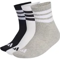 Adidas 3-Stripes Essential Concept Mid 3-Pack Calze casual (43-45, nero)