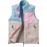 Passenger Women's Fairbanks Recycled Sherpa Gilet Gilet in pile Donna (L, variopinto)