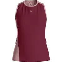 Ortovox Women's 120 Cool Tec Fast Upward Top Maglia merino Donna (S, rosso)