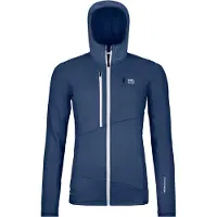 Ortovox Women's Fleece Grid Hoody Giacca in pile Donna (M, blu)