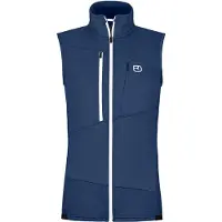 Ortovox Women's Fleece Grid Vest Gilet in pile Donna (XS, blu)