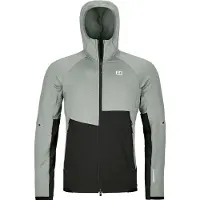 Ortovox Fleece Rib Hoody Giacca in pile Uomo (XXL, grigio/nero)