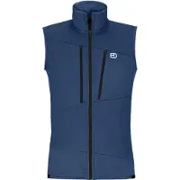 Ortovox Fleece Grid Vest Gilet in pile Uomo (S, blu)