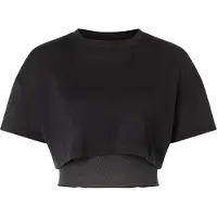 Super.natural Women's Crop Tee Maglia merino Donna (XL, nero)
