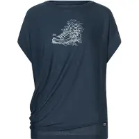 Super.natural Women's Flower Sneakers Loose Tee Maglia merino Donna (XS, blu)