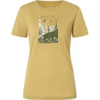 Super.natural Women's Summer Gondola Tee Maglia merino Donna (XL, sahara / various)