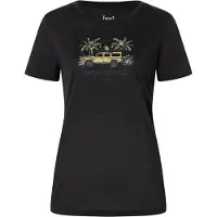 Super.natural Women's Tropicar Tee Maglia merino Donna (L, nero/ various)