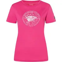 Super.natural Women's Exploring Tee Maglia merino Donna (M, rosa/bianco)
