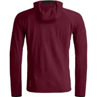 Ortovox Fleece Light Grid Hoody Giacca in pile Uomo (L, rosso)